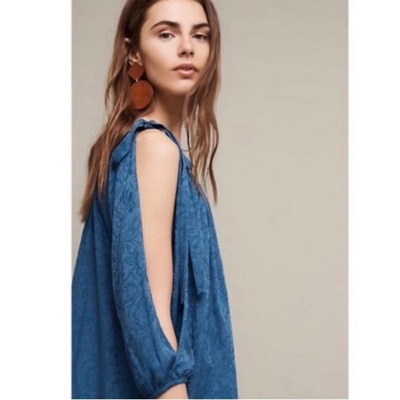 Anthro Holding Horses open shoulder dress Leyton - Picture 3 of 9